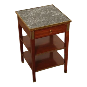 Edward Garratt Directoire Style Mahogany Marble Top Side Table
