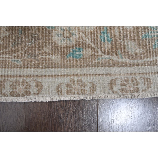 1970s Vintage Persian Handmade Wool Cotton Brown Area Rug For Sale In San Francisco - Image 6 of 11