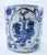 Contemporary Contemporary Chinoiserie Blue and White Planter With Floral Vignette For Sale - Image 3 of 9