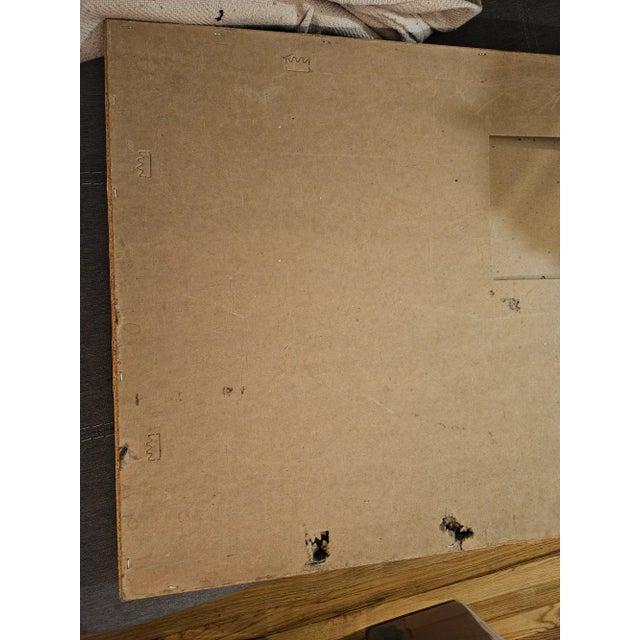 1970s Vintage Intercraft Shadowbox Chevy Corvette Red Car Wall Clock 27x21 Inches For Sale - Image 5 of 5