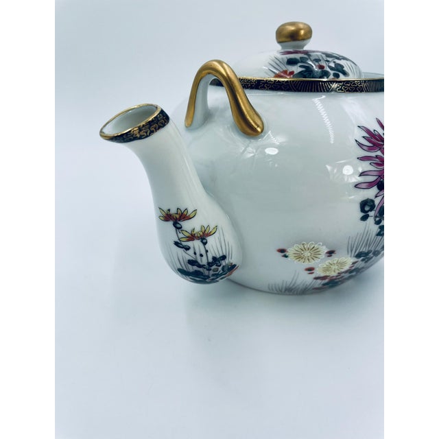 Ceramic Kutania Porcelain Teapot, Japan, 1975 For Sale - Image 7 of 11