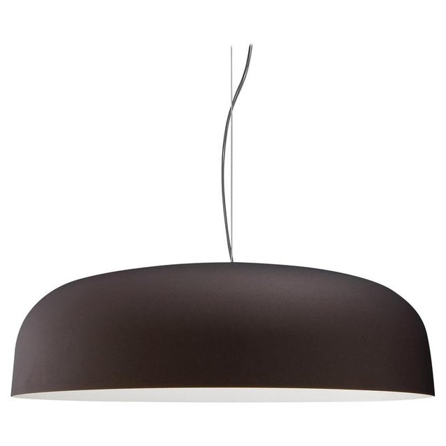 Suspension Lamp Canopy 422 Bronze and White by Francesco Rota for Oluce For Sale - Image 6 of 6