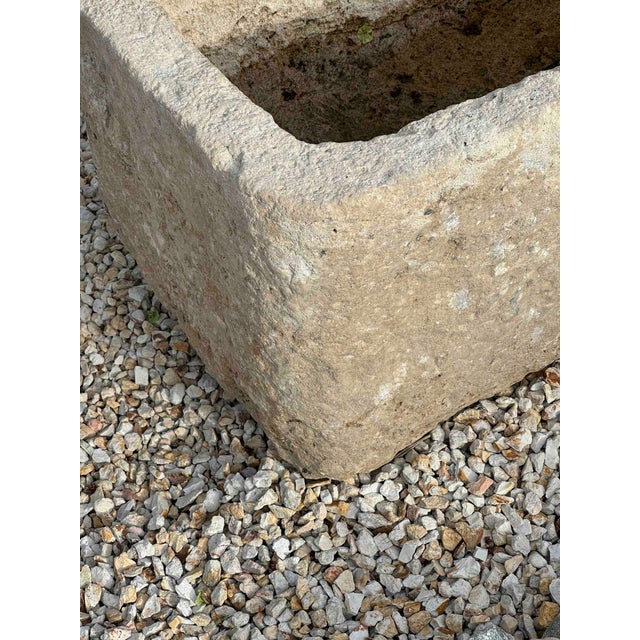 Late 19th Century Antique French Limestone Trough For Sale - Image 5 of 6