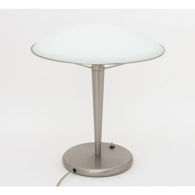 Holtkotter Leuchten Postmodern Frosted Glass Shade Table Lamp For Sale In New York - Image 6 of 9