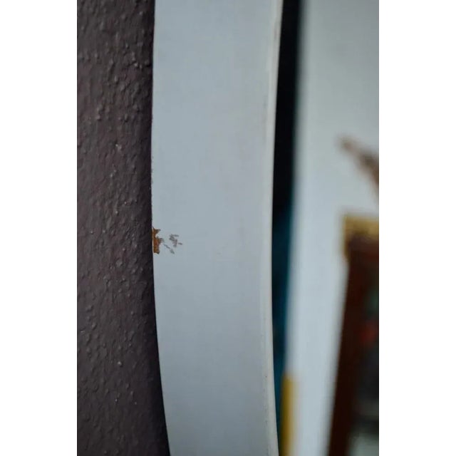 1970s Large Space Age Oval Mirror, 1970s For Sale - Image 5 of 6