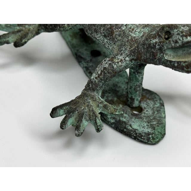 American Bronze Gecko Door Knocker, in the Manner of Oscar Bach, Circa 1915 For Sale - Image 18 of 18
