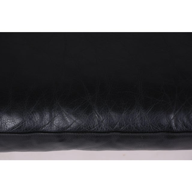 Model AH303 Sofa with Black Leather by Andreas Hansen for Brødere Andersen, 1980s For Sale - Image 4 of 10