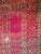 Near Square Size Vintage Turkmen Tekke Ensi in Prayer Pattern in Red, Navy, Ivory, Blue For Sale - Image 13 of 16