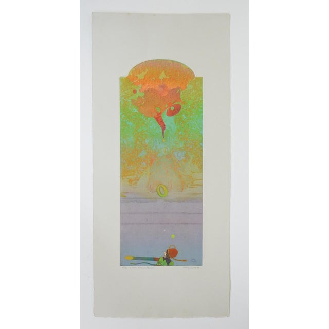 1983 Abstract Surreal Color Etching For Sale - Image 4 of 4