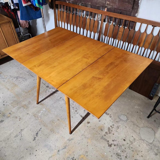 Mid-Century Modern 1950s Restored Paul McCobb Drop Leaf Dining Table For Sale - Image 3 of 3
