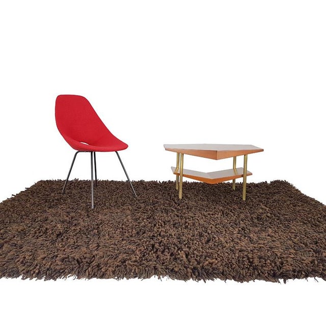 Textile Large German Rug in Brown Wool, 1970s For Sale - Image 7 of 11