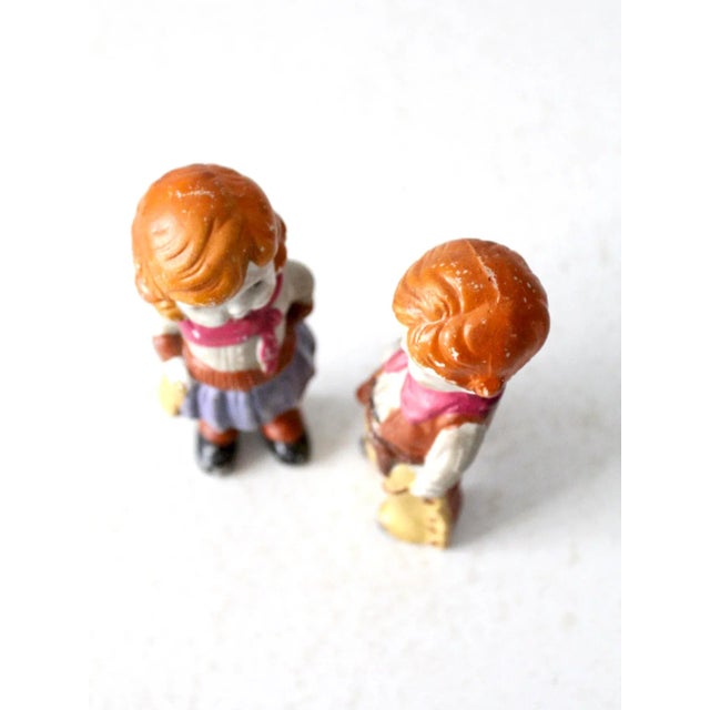 White Vintage Cowgirl & Cowboy Figurines For Sale - Image 8 of 10