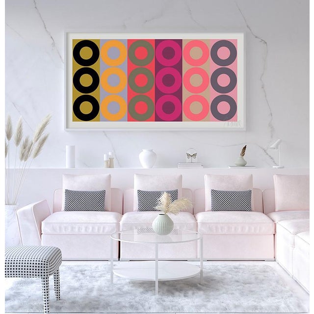 Contemporary Color Harmony No. 2 Fine Art Print 21.5" X 11.5" by Liz Roache For Sale - Image 3 of 6