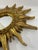1960s French Style 17.25" Gilded Sunburst Wall Mirror For Sale - Image 4 of 18