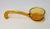 Mid Century Tiffin Gold Edge Amber Glass Condiment Spoon For Sale In Nashville - Image 6 of 8