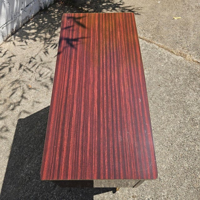 Black Mid-Century Modern Formica Bar Trolley, 1960s For Sale - Image 8 of 17