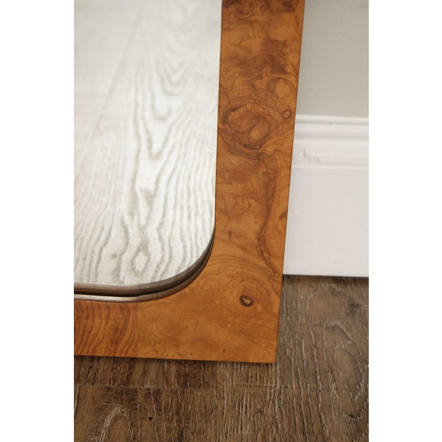 Lane Mid Century Modern Burlwood Accent Wall Mirrors For Sale - Image 11 of 12