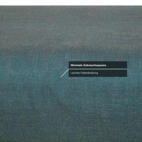 Grata 3-Seater Sofa and Ottoman in Petrol Blue Fabric from Rolf Benz, Set of 2 For Sale - Image 11 of 18