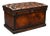 Antique Hand-Dyed Leather Ottoman, 1920 For Sale