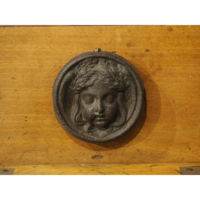 Antique French Double Butcher Block Table With Iron Mounts, Circa 1920s For Sale - Image 12 of 18