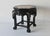 Early 20th Asian Carved Octagonal Hardwood Marble Top Low Stand Side Table Plant Stand For Sale - Image 14 of 14