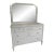 Antique Sligh French Style Dresser W/ Gesso & Mirror For Sale