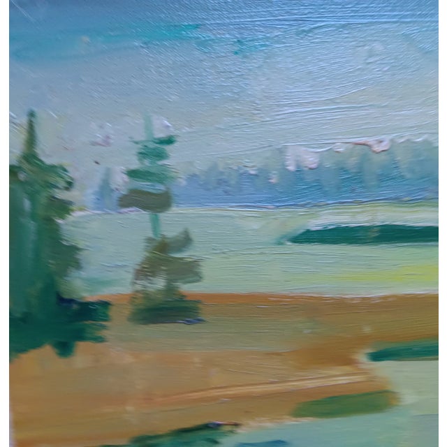 Abstract Chester, Nova Scotia Sunset Original Oil Painting For Sale - Image 3 of 6