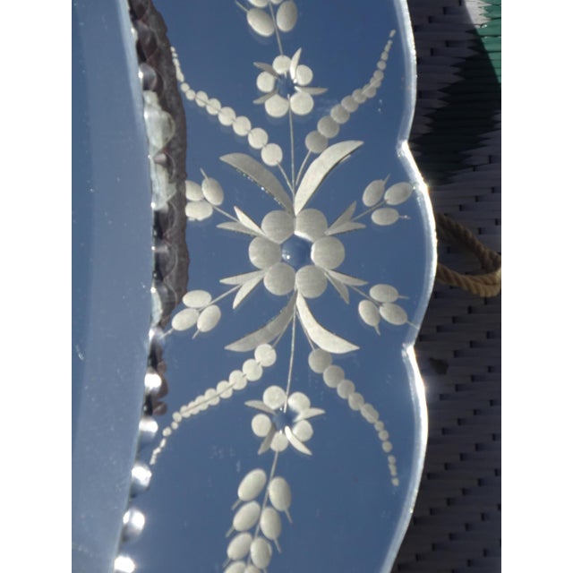 Oval Venetian Mirror with Pediment, 1950s For Sale - Image 15 of 17