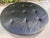 Poltrona Frau Cubo D120 Black Pelle Leather Round Ottoman on Casters For Sale In Naples, FL - Image 6 of 12