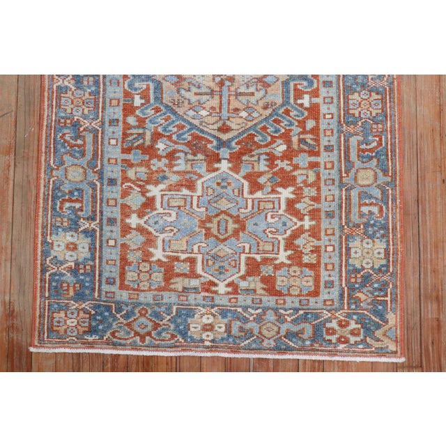 Early 20th Century Orange Heriz Karadja Rug rug no.j2226 For Sale - Image 4 of 6