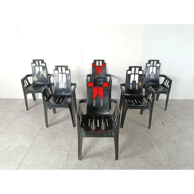 Boston Chairs by Pierre Paulin for Henry Massonnet, 1988, Set of 6 For Sale - Image 11 of 11