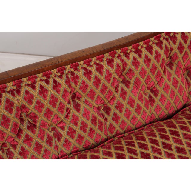 Antique English 19th C. Mahogany Fainting Couch Recamier For Sale - Image 10 of 18