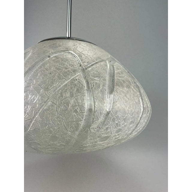 Space Age Glass Ball Pendant Light from Doria Leuchten, 1970s For Sale - Image 8 of 13