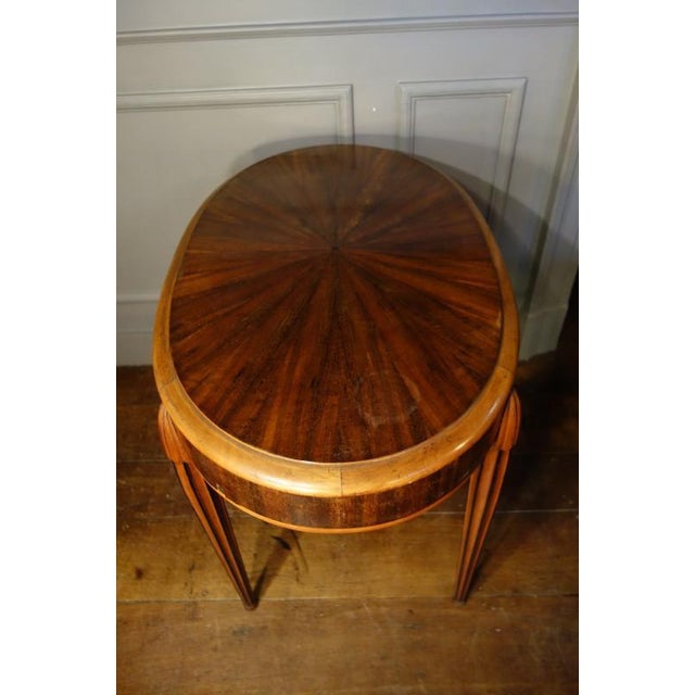 1920s Art Deco Oval Side / Coffee Table, 1920 For Sale - Image 5 of 18