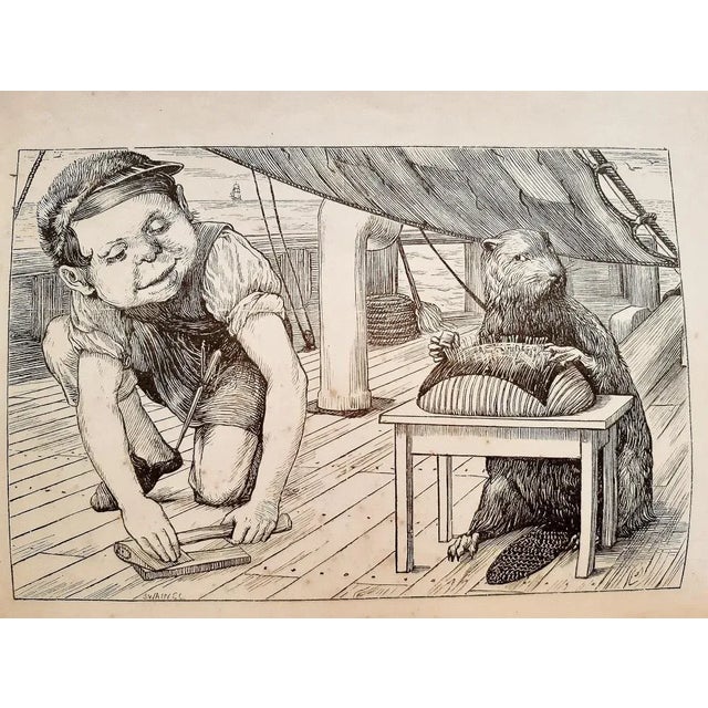 Henry Holiday, The Hunting of the Snark, Original Etching, 1876 For Sale - Image 3 of 7