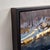 Reflection Point by Judd Mercer | Oil on Wood Panel Person walking on a log over a stream in winter. For Sale - Image 4 of 4