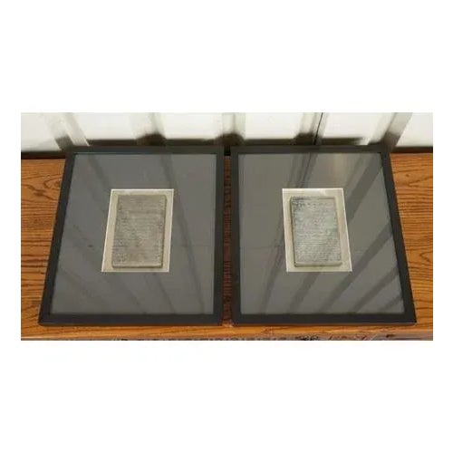 Arabic Writings in Modern Black Frames, Set of 2 For Sale - Image 4 of 9