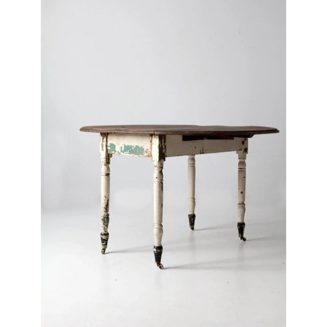 Antique Dropleaf Table For Sale - Image 4 of 13
