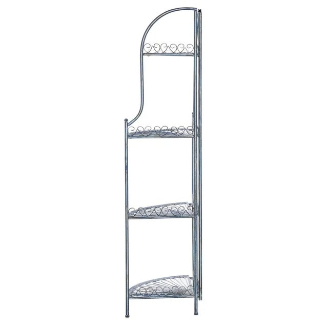 Abarrane 4 Tier Corner Shelf - Mossy Blue For Sale - Image 11 of 11