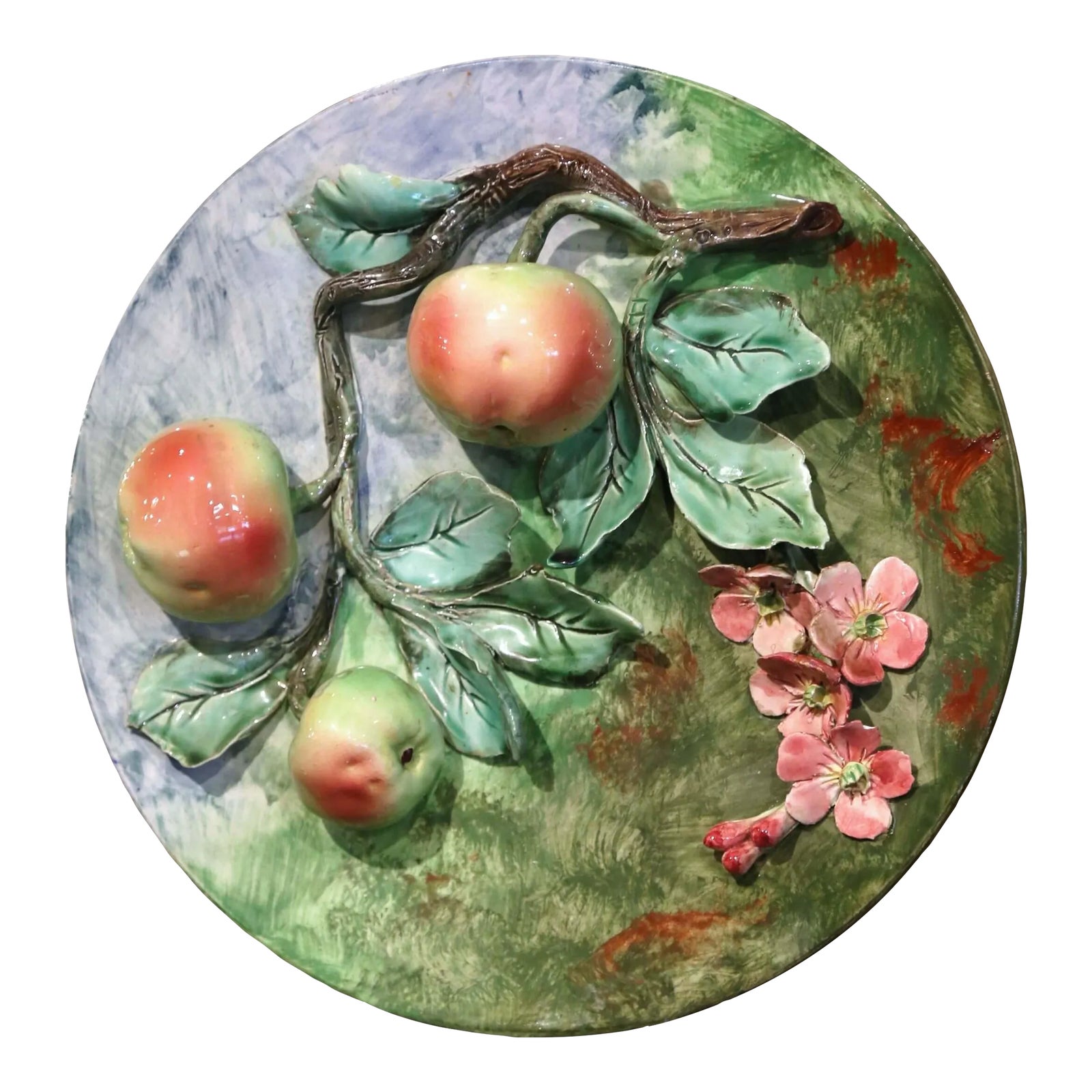 LONGCHAMPS デザート プレート b ボタニカル 手彩色 LONGCHAMPS