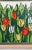 Mid 20th Century Vintage Floral Needlepoint Tulips in Garden Spring Summer Flower Textile For Sale - Image 5 of 7