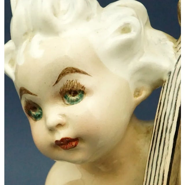 20th Century Child with Cello in Ceramic by Vincenzo Bertolotti, Italy For Sale - Image 18 of 18