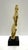 Late 20th Century Polished Bronzed Figural Sculpture on Black Acrylic Base For Sale - Image 4 of 8