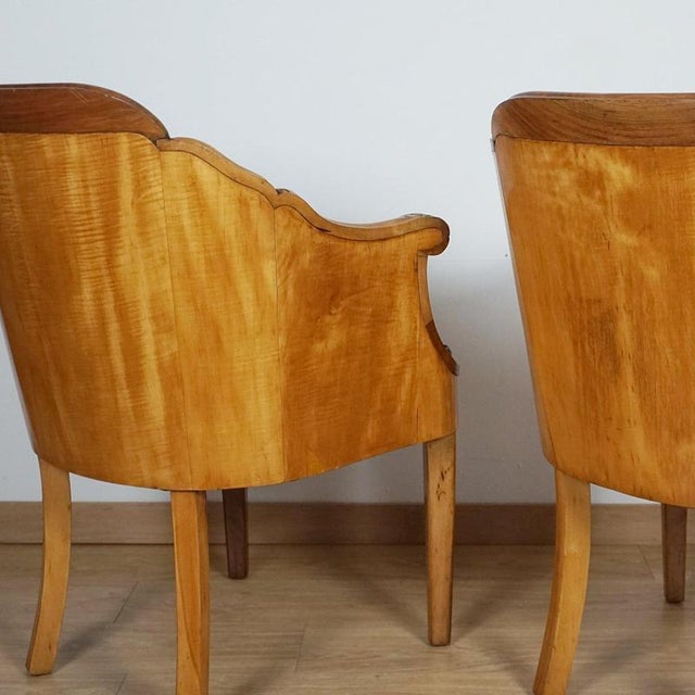 Brown Art Deco Armchairs by Maurice Adams, 1930s, Set of 2 For Sale - Image 8 of 14