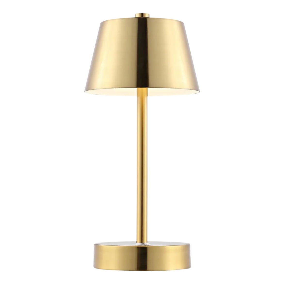 Laita Rechargeable LED Table in Brass | Chairish