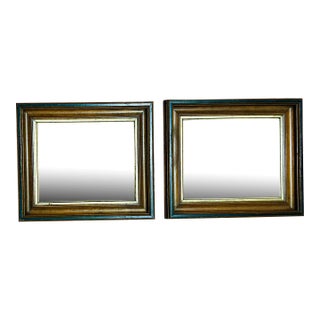 Pair of Victorian Walnut Shadow Box Picture Frames for 9” X 10.75” For Sale