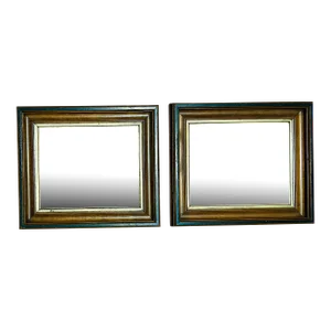 Pair of Victorian Walnut Shadow Box Picture Frames for 9” X 10.75”
