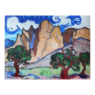 Canyon Rhythm - Contemporary Original Oil Painting Landscape For Sale