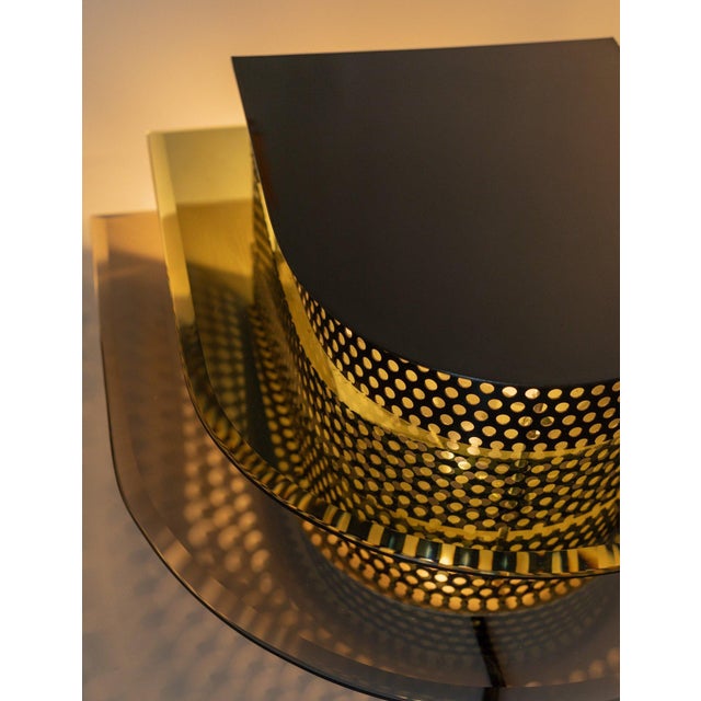 Mirrored Glass Wall Lamp, Italy, 1970s For Sale - Image 6 of 11