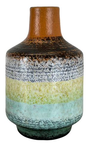 Vintage German Fat Lava Ceramic Vase from Veb Haldensleben, 1970s